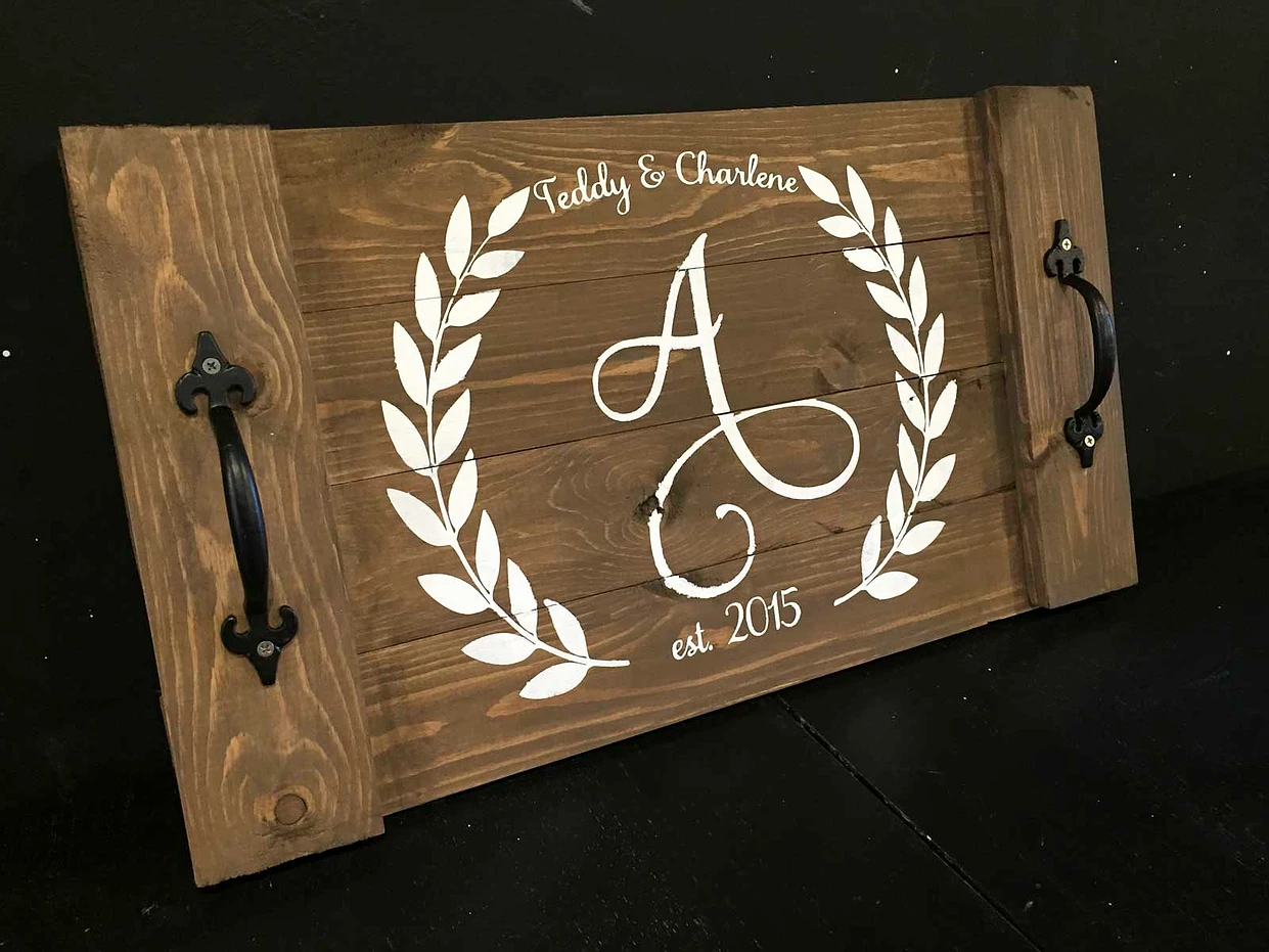 Tray with Laurels