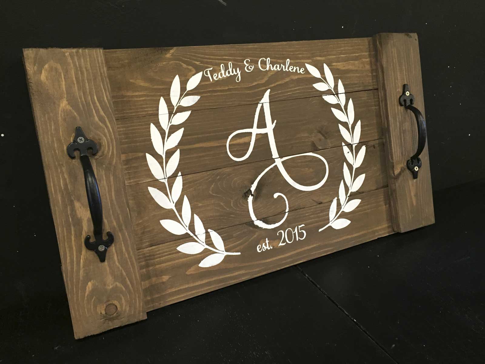 Tray with Laurels