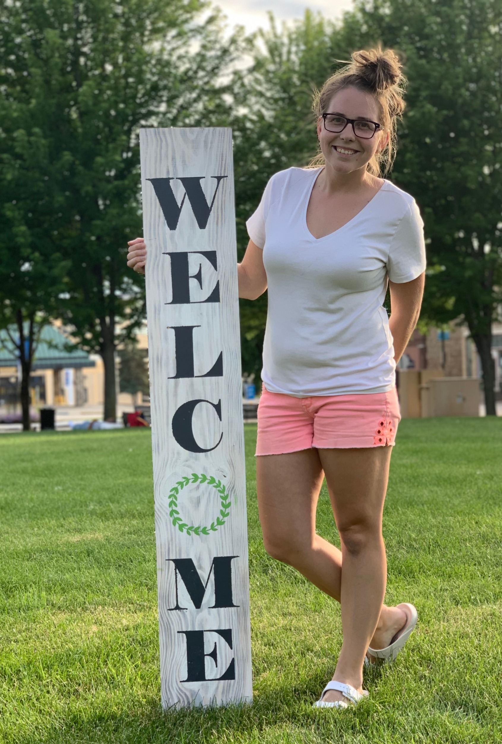 Welcome Sign Porch