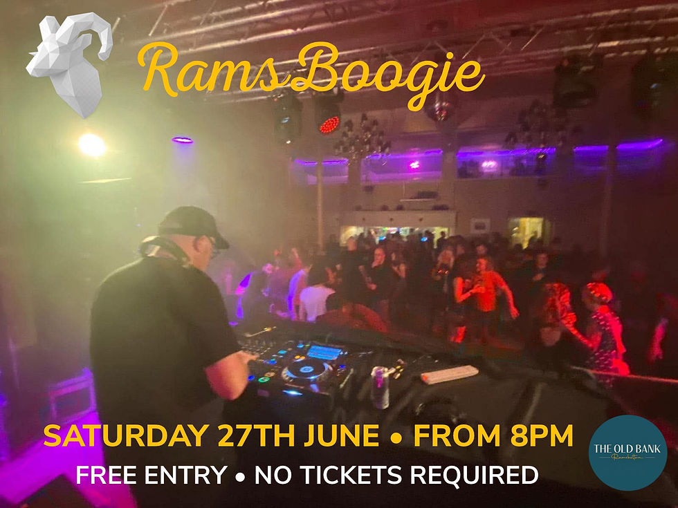 Ramsboogie DJ Night at The Old Bank
