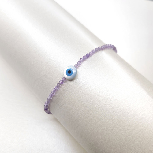 Pulsera De Tenis Ovalada De Amatista, Chapada En Oro Amarillo De 18 Quilates, Plata De Ley - España