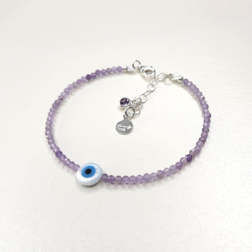 Pulsera De Tenis Ovalada De Amatista, Chapada En Oro Amarillo De 18 Quilates, Plata De Ley - España