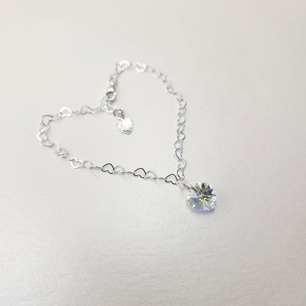 Miniatura: Pulsera Corazon Sunrise Plata Ley 925