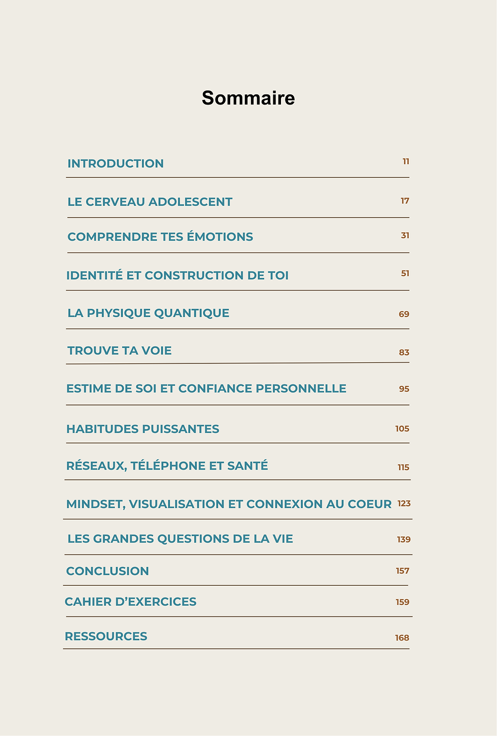 Sommaire Découvre qui tu es vraiment