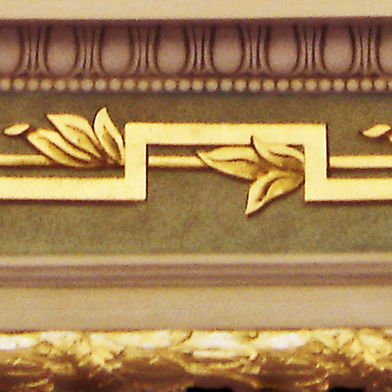 7 Glazed and Gilded Running Ornament