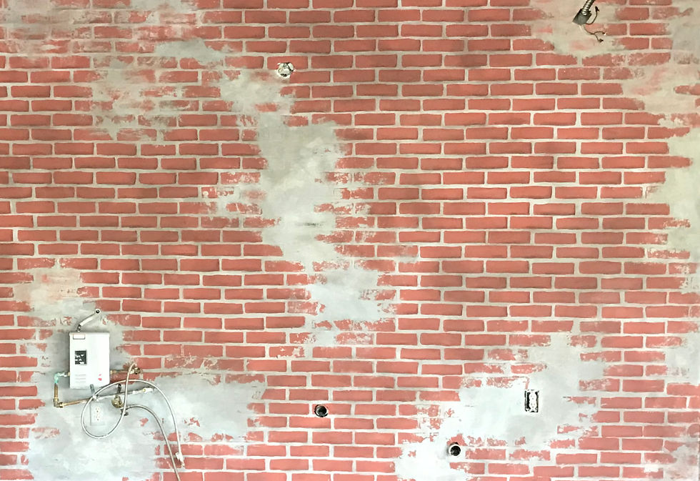 Faux Brick on Drywall