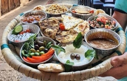 Arranged Food and Objects