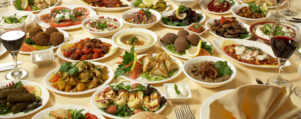 Arranged Food and Objects