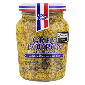 Mostarda em Grãos com Vinho Branco Grey Poupon Vidro 210g