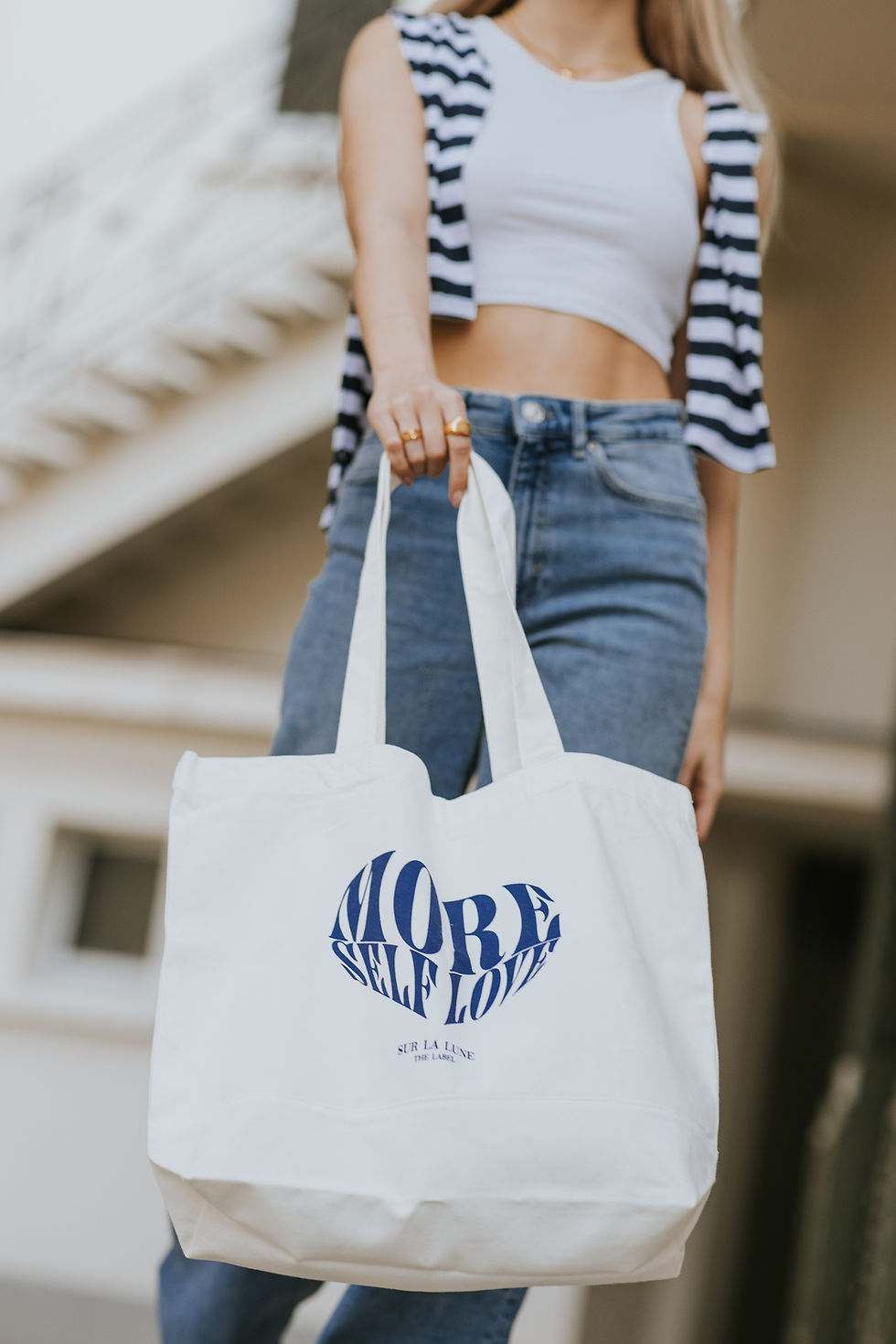 Thumbnail: 'more selflove' deluxe tote bag