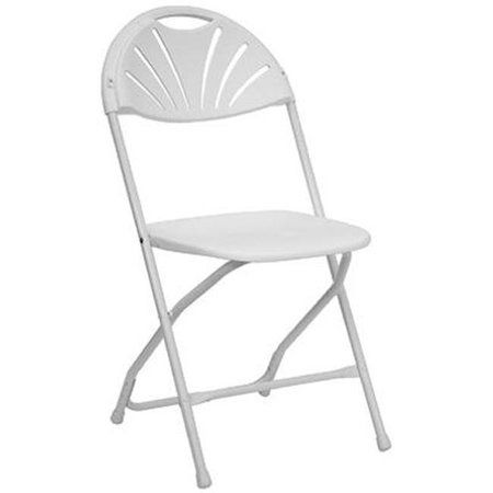 White Folding Fan Decor Chair