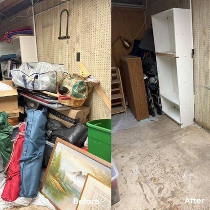 Basement organizing