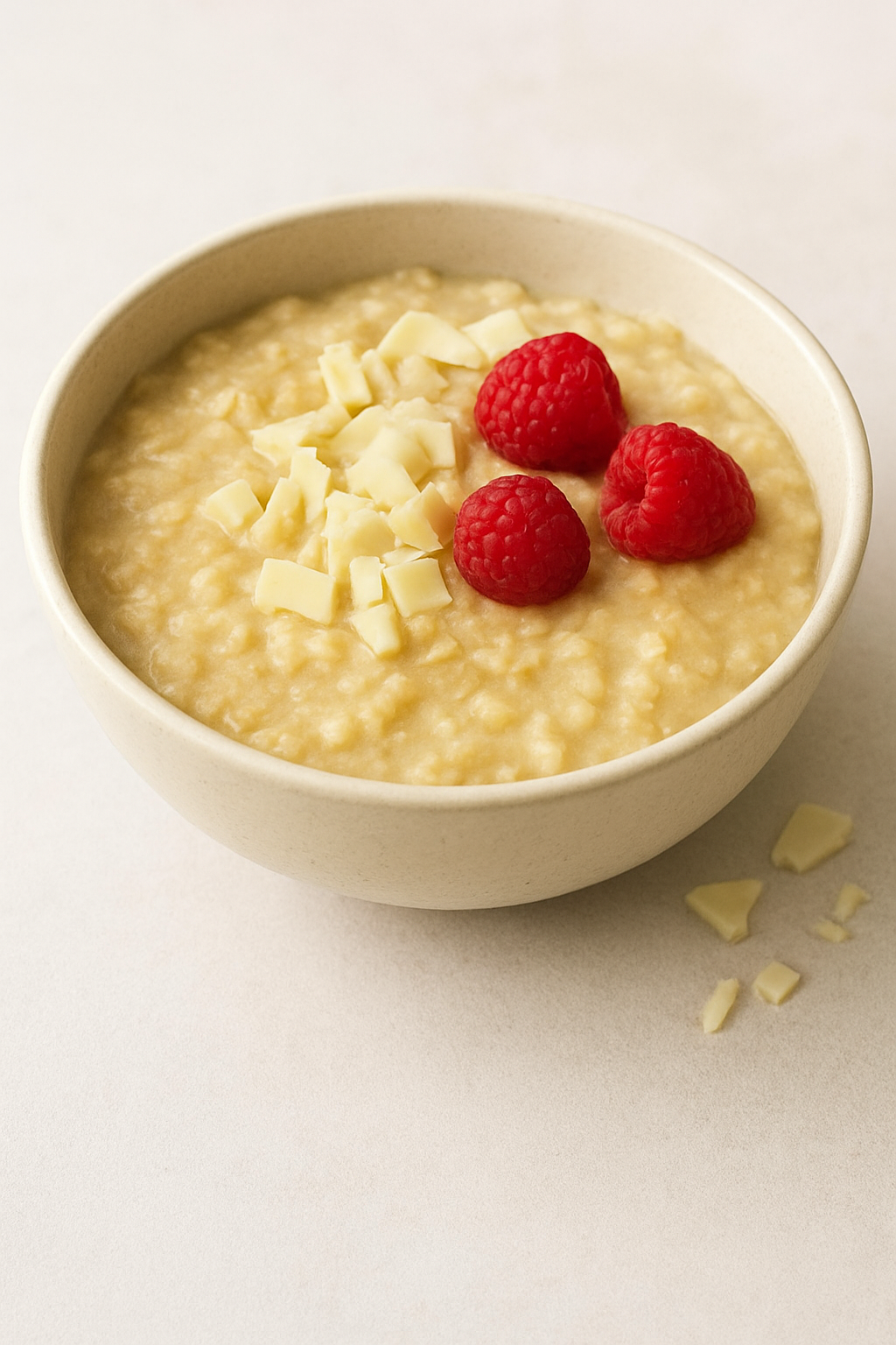 White Chocolate Cheesecake Oatmeal