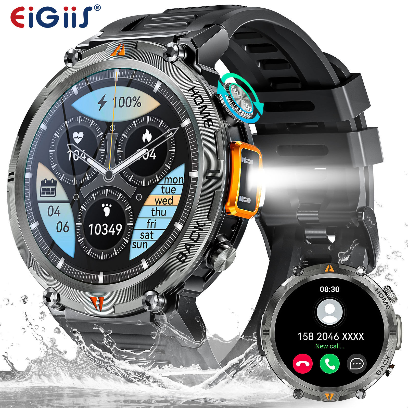 EIGIIS KE3 Bluetooth Call Smartwatch
