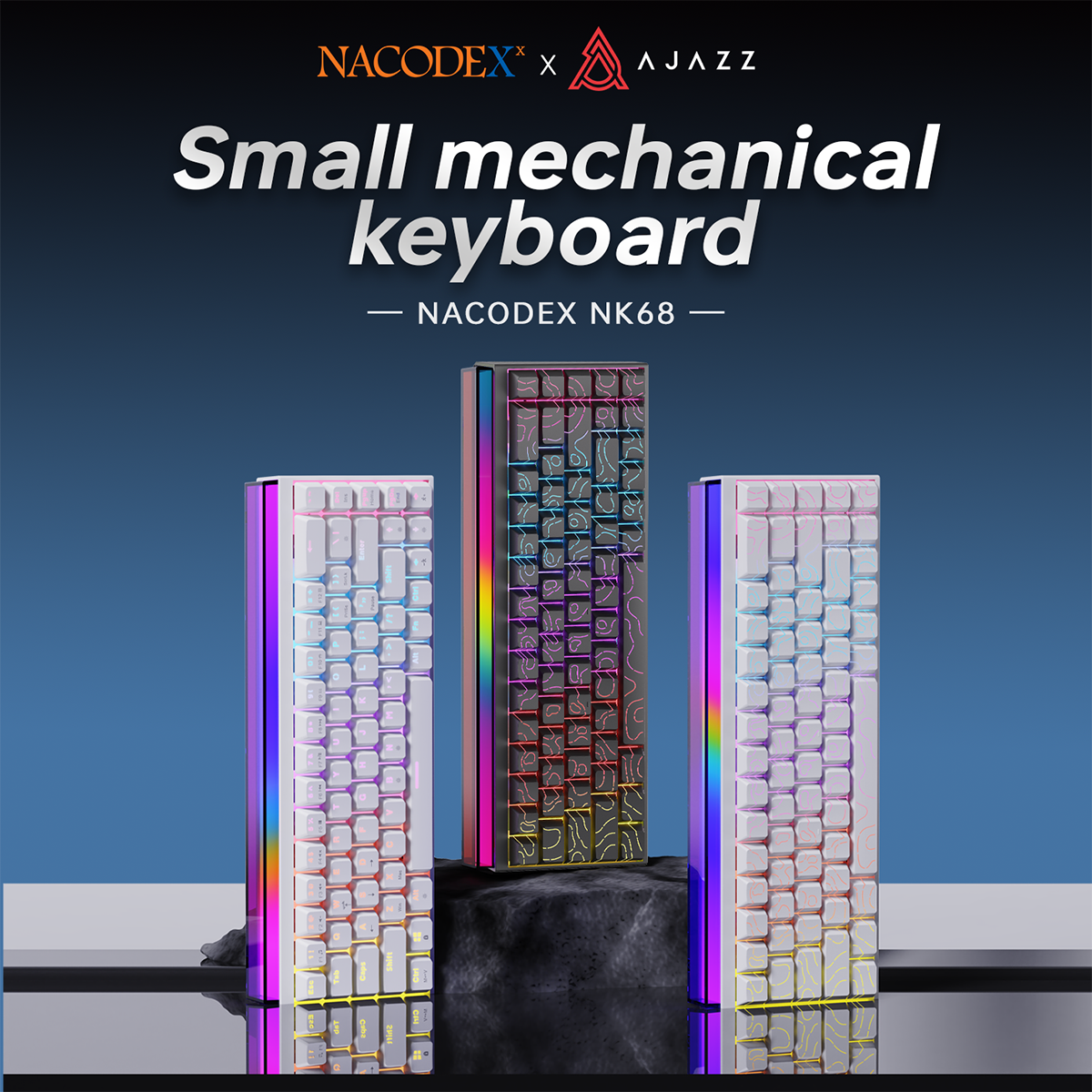 Ajazz NK68 Hot-Swappable Gaming Keyboard