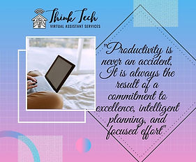 _Productivity is never an accident, It i