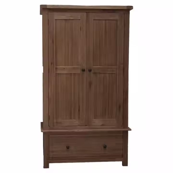 Rustic Oak Gents Wardrobe
