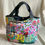 Thumbnail: Broad handle Tote Bag - Peranakan Pink