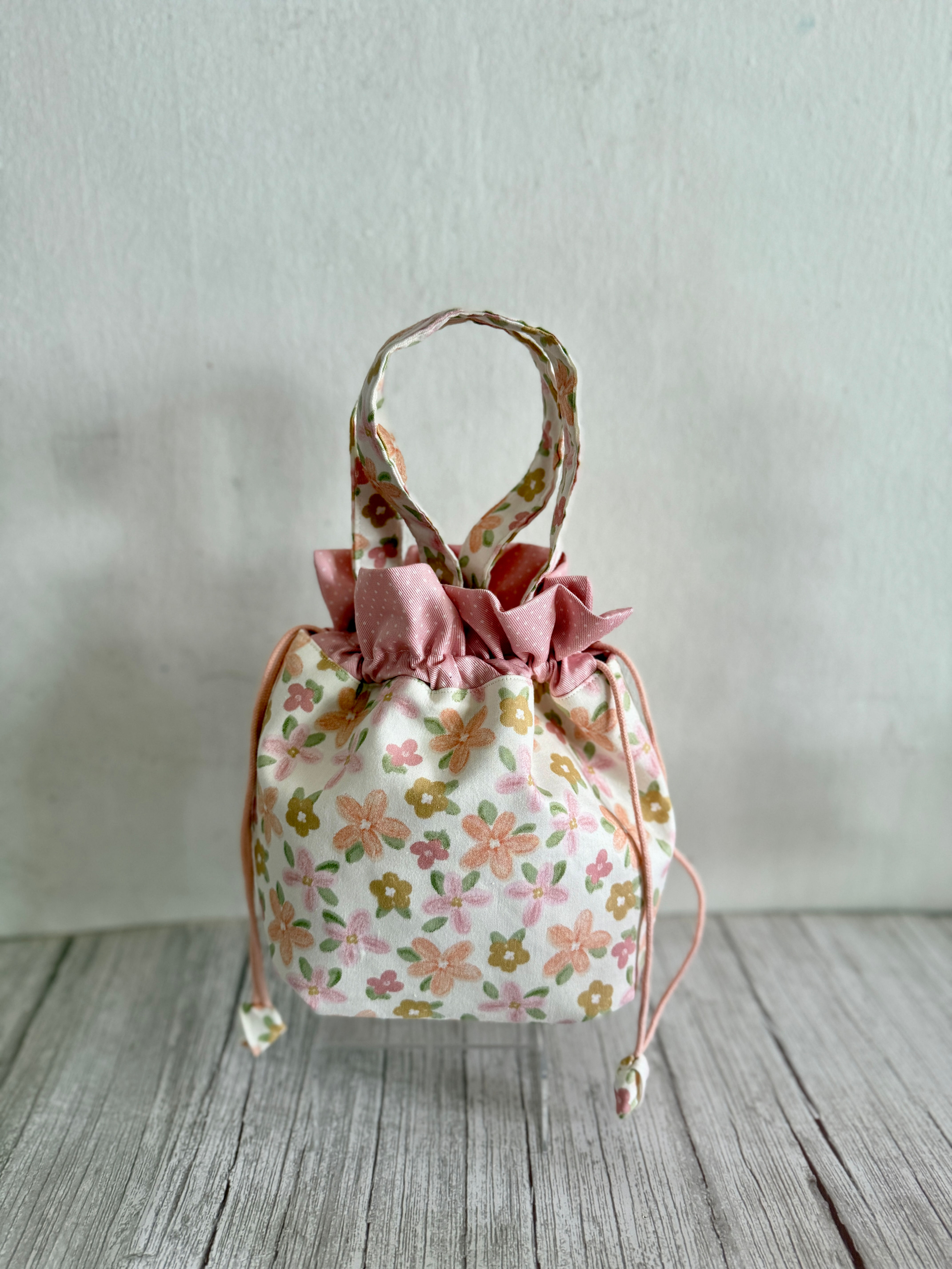 Small Tote bag - Drawstring White Base