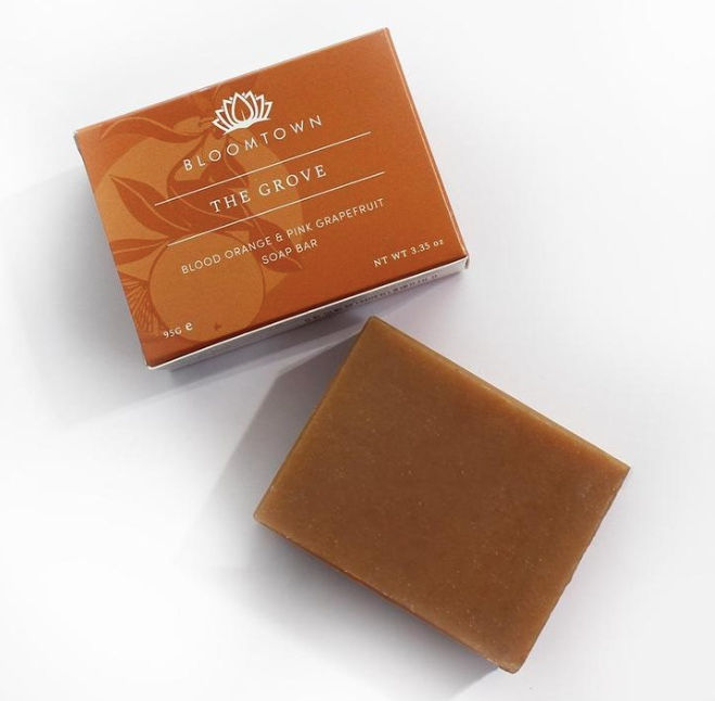 Bloomtown Nourishing Soap Bar The Grove: Blood Orange & Pink Grapefruit