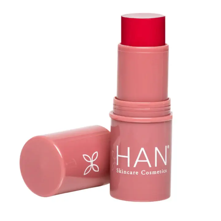 Han Skincare Cosmetics - Vegan Multistick for Cheeks, Lips, Eyes - Cherry Cosmos