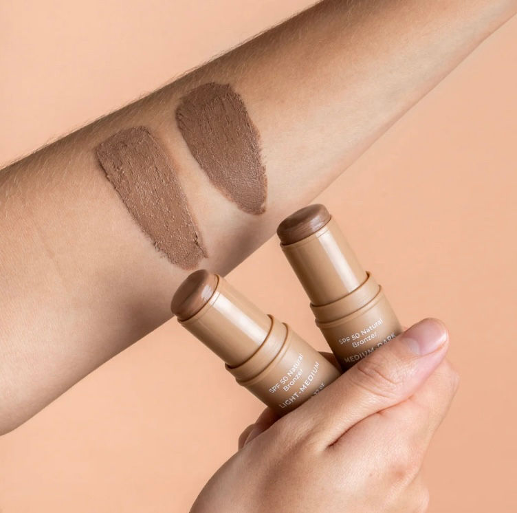 Thumbnail: Avocado Zinc - Natural Bronzer Stick Spf 50 - Medium-Dark