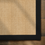 Thumbnail: Ju-Tweed Natural Jute Rug with Linen Black Border