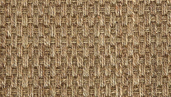 Fine Basketweave Basketweave Seagrass Carpet
