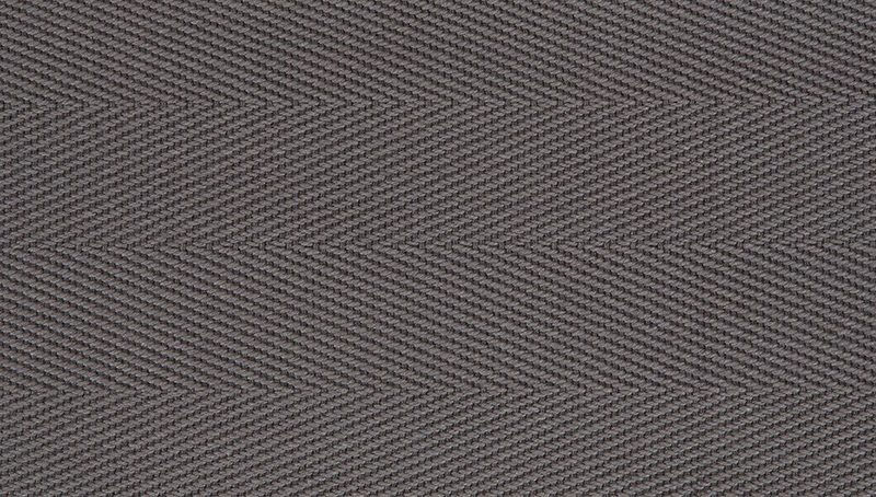 Thumbnail: Close-up of grey sisal fabric with a chevron pattern.