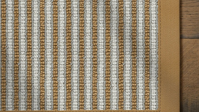 Harbour Golden Glaze Wool Rug with Cotton Camel Border