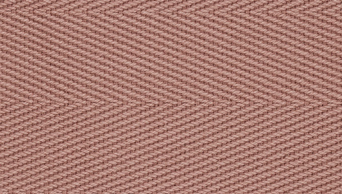 Border Sample - Cotton Herringbone, C52, Soft Coral