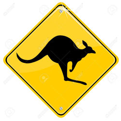 9646464-Yellow-sign-with-a-kangaroo-Stock-Vector-australia
