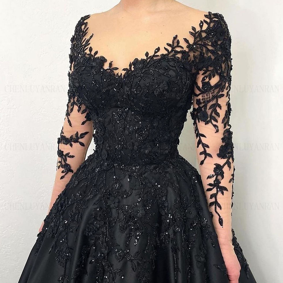 The Evangeline Beaded Lace Gown - view 1