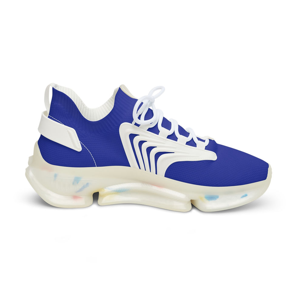 Thumbnail: Men's Blue Athletic Mesh Sneakers Lightweight Running Shoes