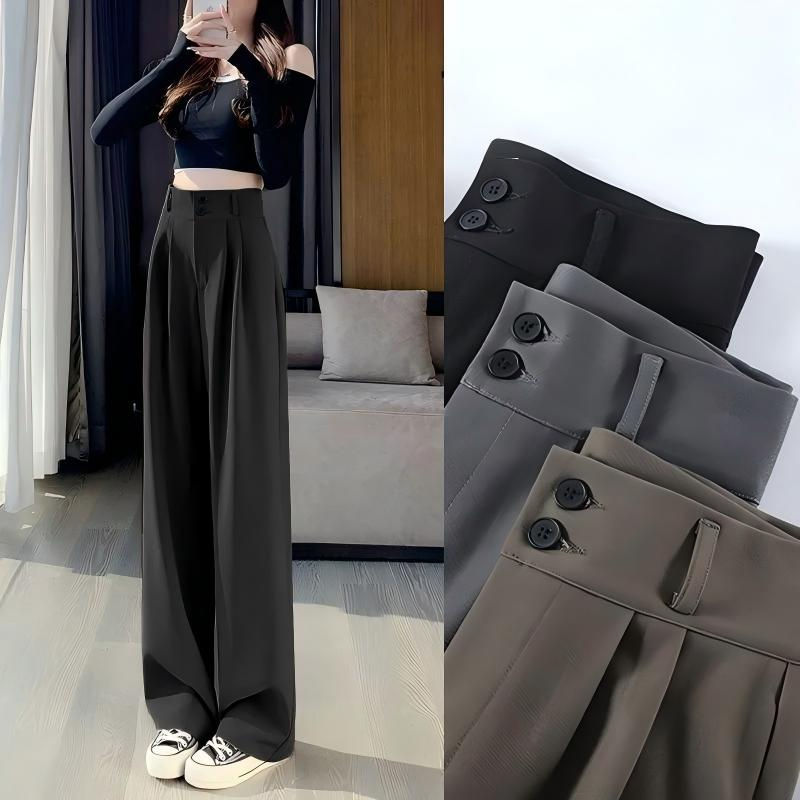 Ladies Pleated Wide-Leg Trousers - view 1