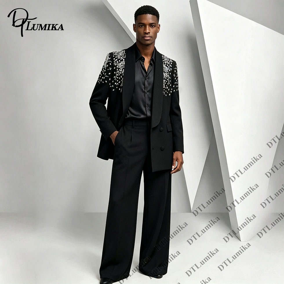 Thumbnail: Regal Embellished Double-Breasted Suit