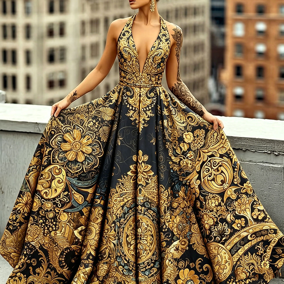 The Versailles Baroque Evening Dress