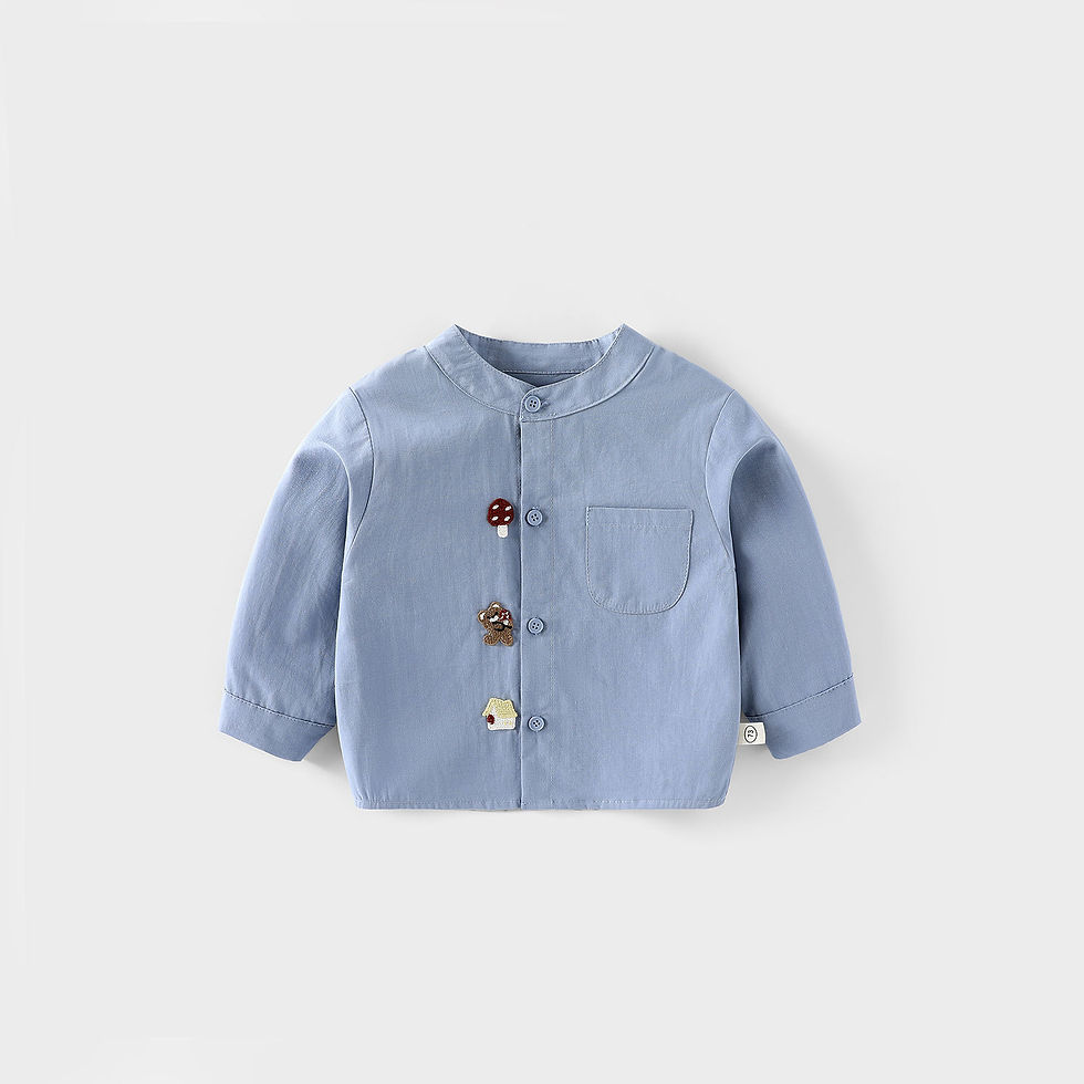 Thumbnail: Little Explorer Embroidered Stripe Harem Pants