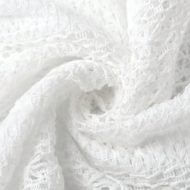 Thumbnail: Textured Lace V-Neck Blouse - view 7