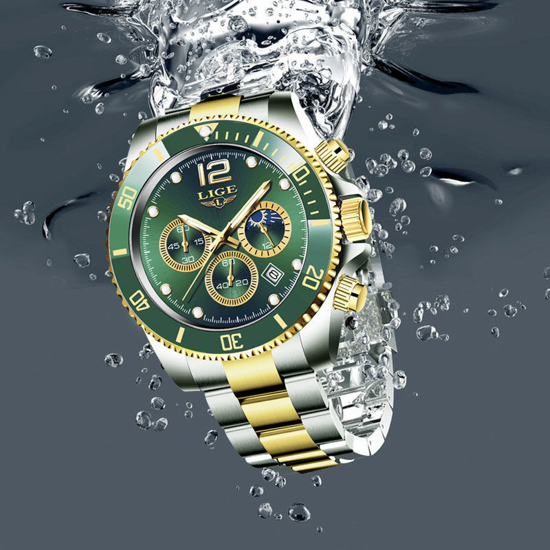 Thumbnail: LIGE Luxury Watch for Men 