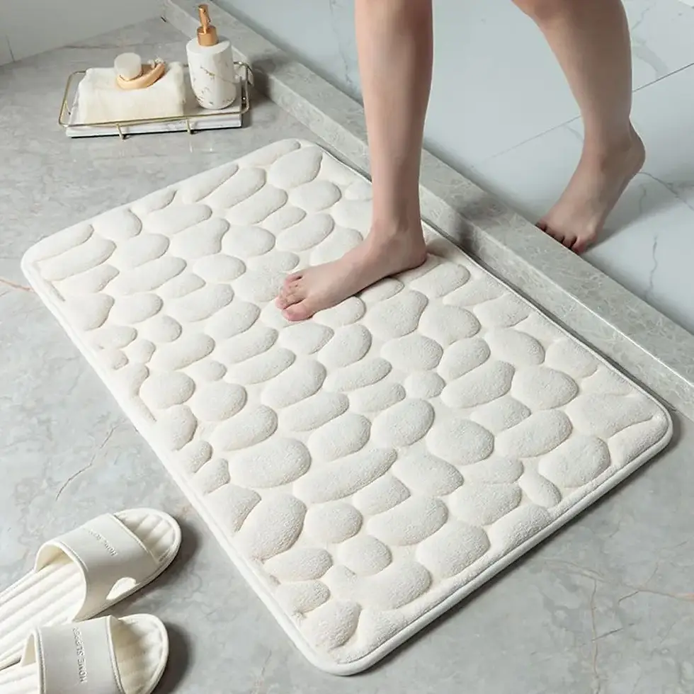 Thumbnail: Cobblestone Embossed Bath Mat