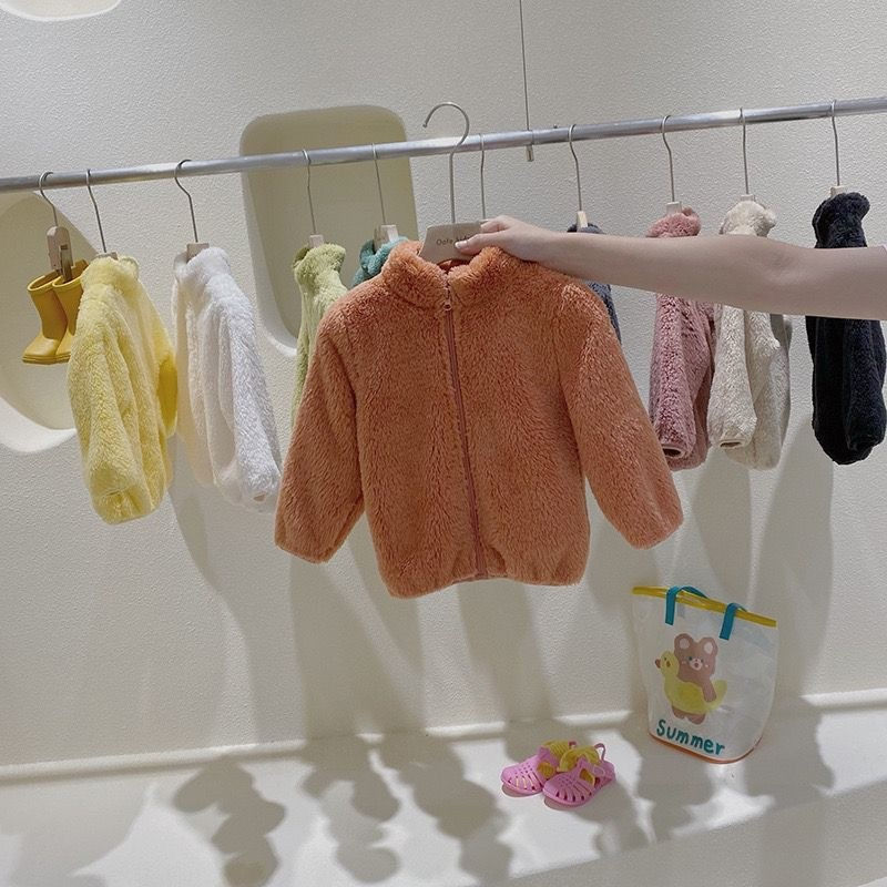 Thumbnail: Kids’ Cozy Plush Zip-Up Jacket