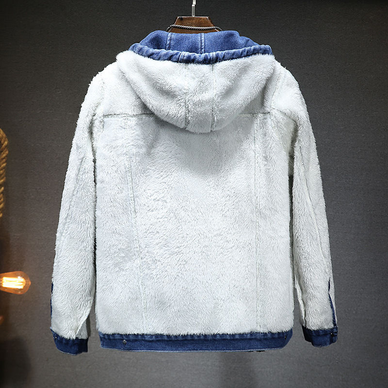 Thumbnail: Hooded Lined Denim Jacket