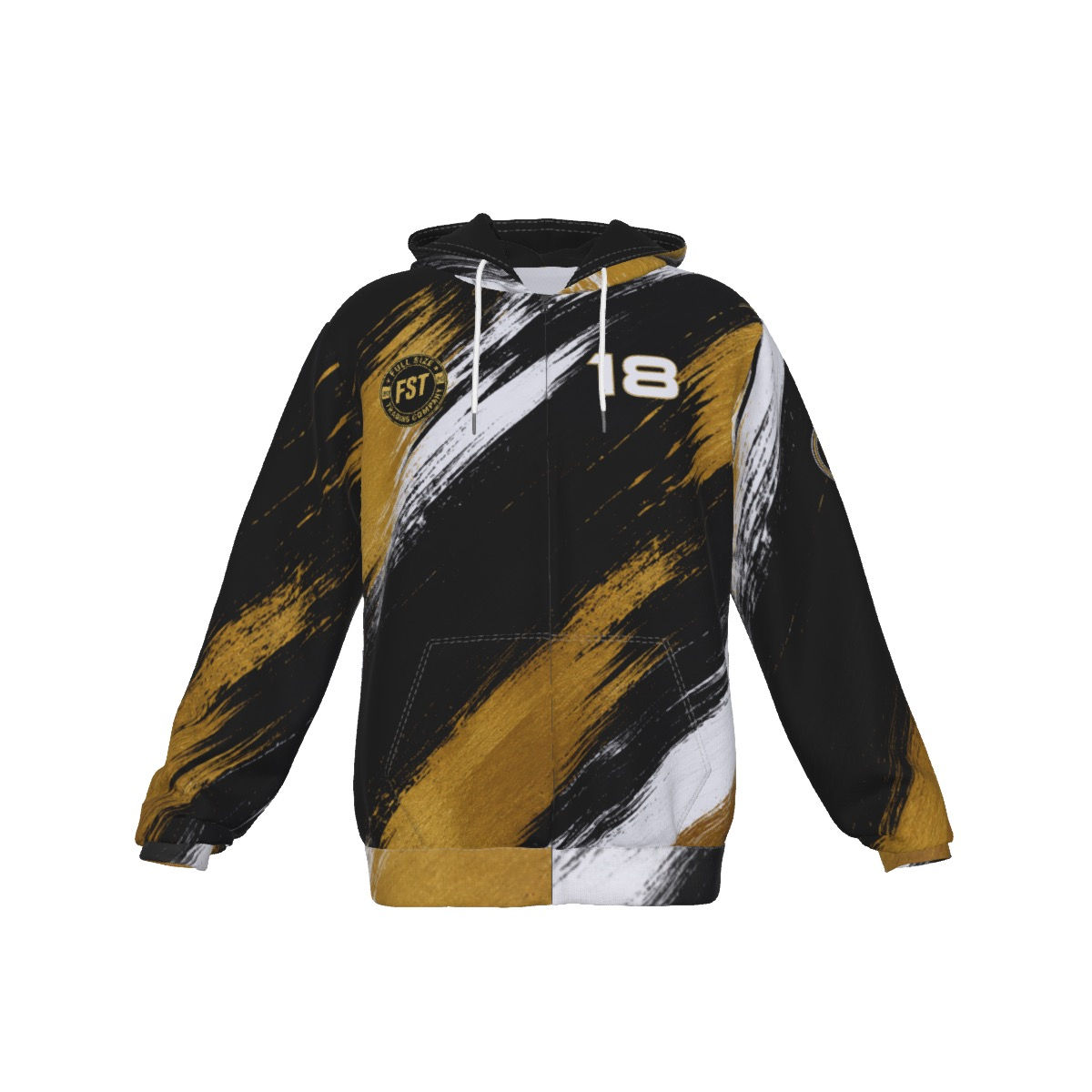 FSTCO-Volleyball Hoodie With Pocket