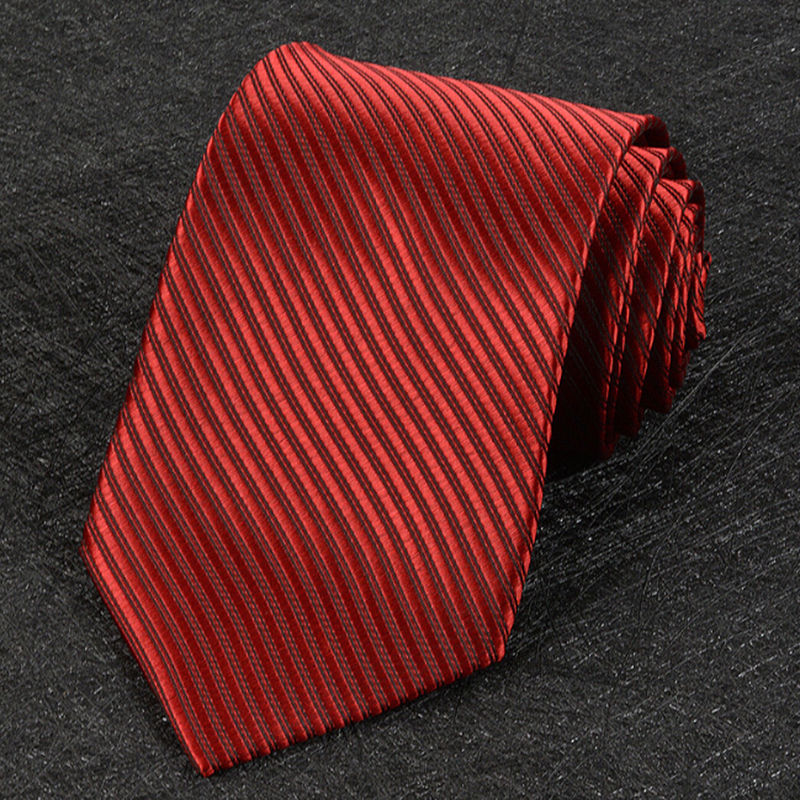 Thumbnail: Classic Jacquard Stripe Necktie - view 10