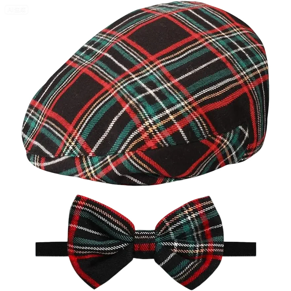 Thumbnail: Little Gentleman Newsboy Cap & Bow Tie Set