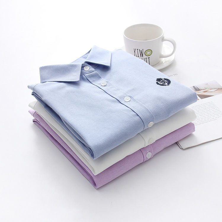 Thumbnail: Embroidered Classic Oxford Blouse - view 4