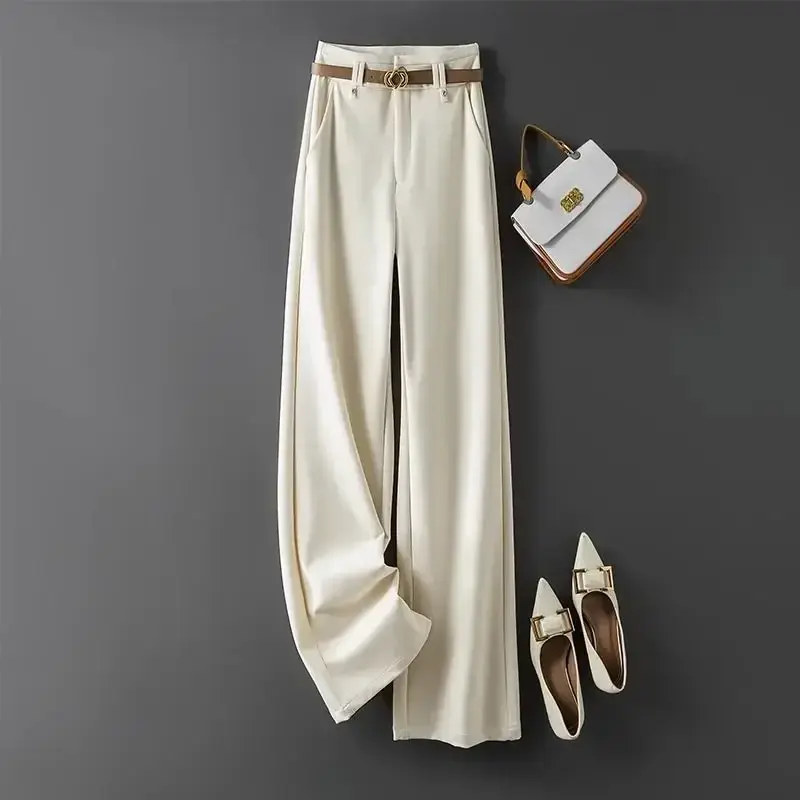 Ladies Belted Wide-Leg Trousers - view 1