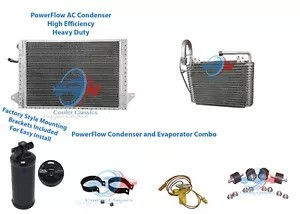 1969 69 Chevy II Nova PowerFlow Parallel Flow AC Condenser Evaporator AC1600PFK