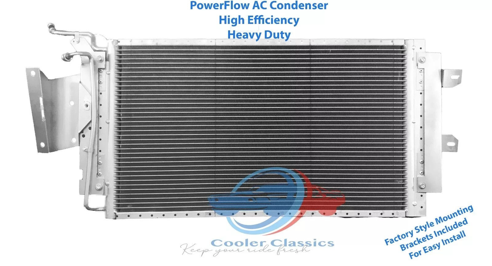 68 69 71 Pontiac GTO LeMans Grand Prix Power-Flow Condenser OEM 3018267 AC1790PF